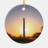 Washington Monument op Sunset Keramisch Ornament (Voorkant)