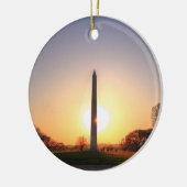 Washington Monument op Sunset Keramisch Ornament (Links)