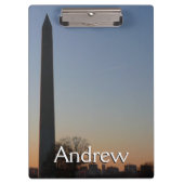 Washington Monument op Sunset Klembord (Voorkant)