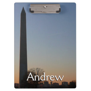 Washington Monument op Sunset Klembord