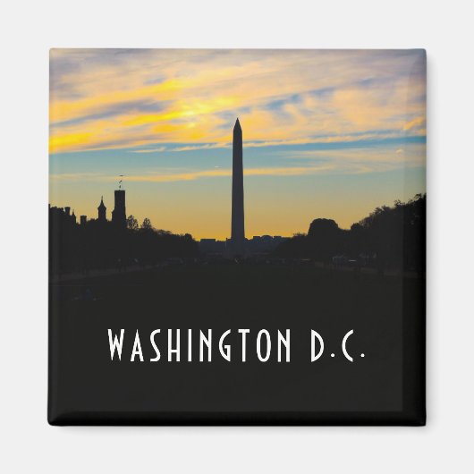 Washington Monument op Sunset Magneet (Voorkant)