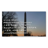 Washington Monument op Sunset Magnetisch Visitekaartje (Voorkant)