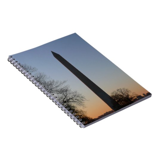 Washington Monument op Sunset Notitieboek (Rechterzijde)