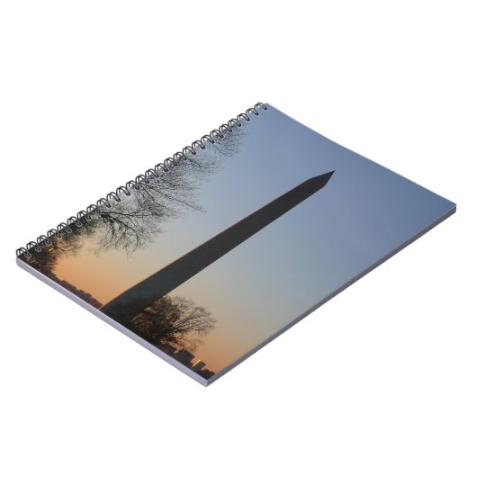 Washington Monument op Sunset Notitieboek (Linkerzijde)