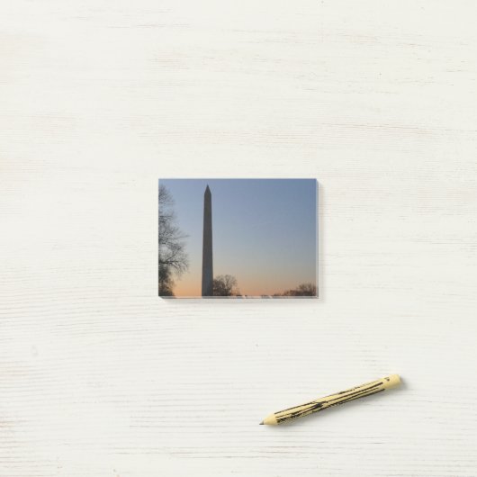 Washington Monument op Sunset Post-it® Notes (Op bureau)