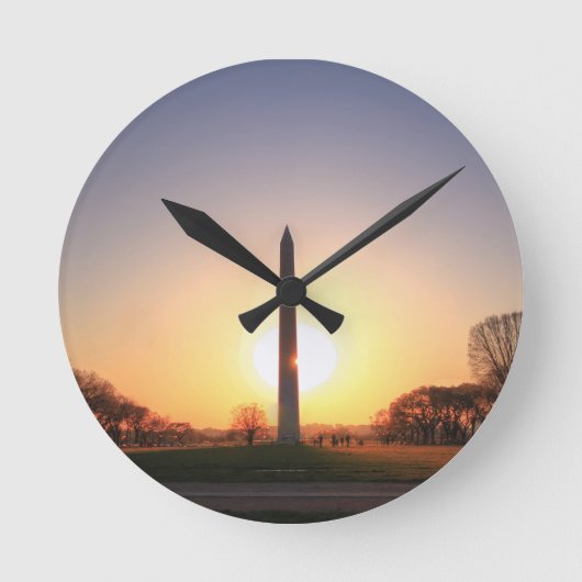 Washington Monument op Sunset Ronde Klok (Voorkant)