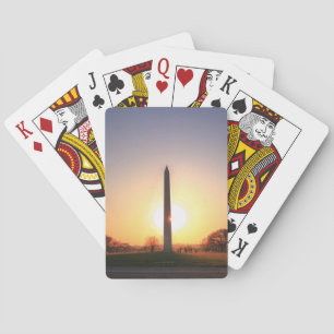 Washington Monument op Sunset Speelkaarten