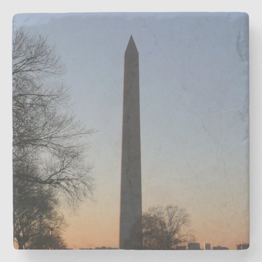 Washington Monument op Sunset Stenen Onderzetter (Voorkant)