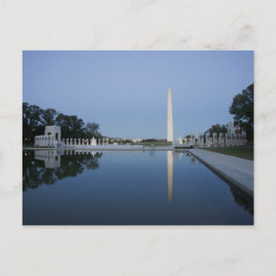 Washington Monument, Reflecterende Pool, Washingto Briefkaart
