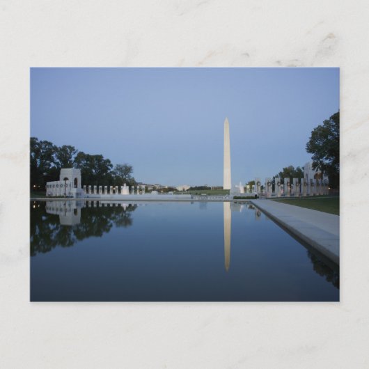 Washington Monument, Reflecterende Pool, Washingto Briefkaart (Voorkant)