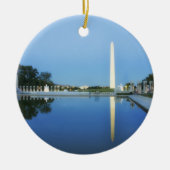 Washington Monument, Reflecterende Pool, Washingto Keramisch Ornament (Voorkant)