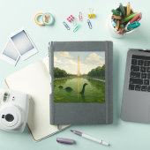 Washington Monument Reflecting Pool met Loch Ness Sticker (iPad Cover)