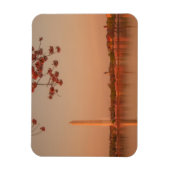 Washington Monument Sakura bij zonsondergang. Magneet (Verticaal)