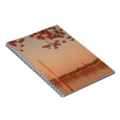 Washington Monument Sakura bij zonsondergang. Notitieboek (Rechterzijde)