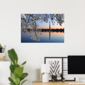 Washington Monument Spring Morning Poster (Thuiskantoor)