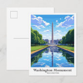 Washington Monument Verenigde Staten Briefkaart (Voorkant / Achterkant)