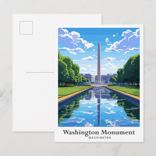 Washington Monument Verenigde Staten Briefkaart (Voorkant / Achterkant)