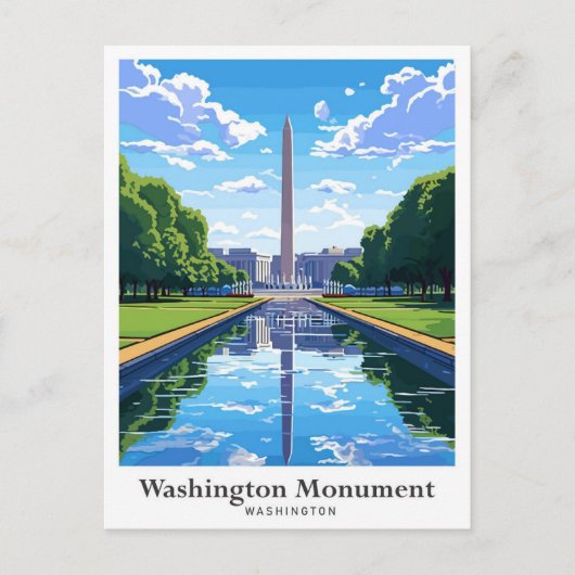 Washington Monument Verenigde Staten Briefkaart (Voorkant)