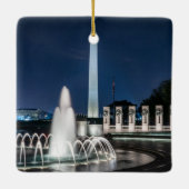 Washington Monument Verenigde Staten George Washin Keramisch Ornament (Achterkant)