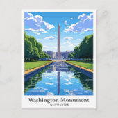Washington Monument Verenigde Staten Reizen Briefkaart (Voorkant)