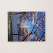 Washington Monument via Cherry Blossom Legpuzzel (Horizontaal)