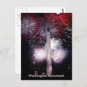 Washington Monument Vuurwerk, ZSSG Briefkaart (Voorkant / Achterkant)
