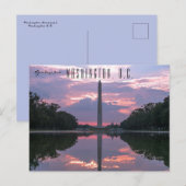 Washington Monument, Washington D.C. Briefkaart (Voorkant / Achterkant)