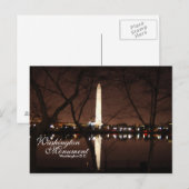 Washington Monument, Washington D.C. Briefkaart (Voorkant / Achterkant)