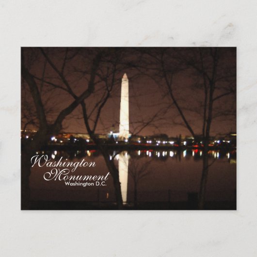 Washington Monument, Washington D.C. Briefkaart (Voorkant)