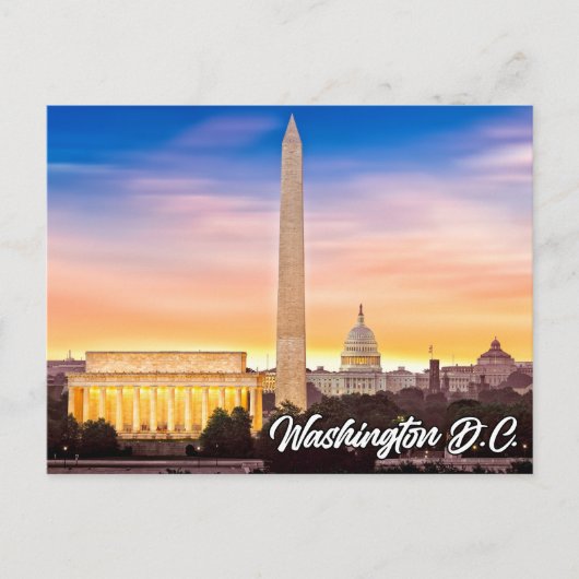 Washington Monument, Washington D.C., Verenigde St Briefkaart (Voorkant)