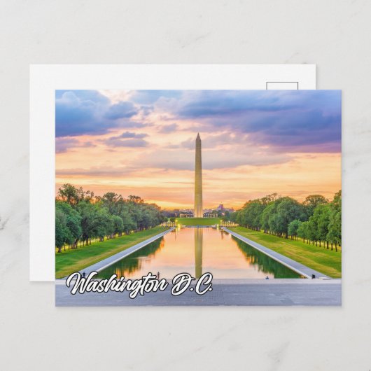 Washington Monument, Washington, D.C., VS Briefkaart (Voorkant / Achterkant)