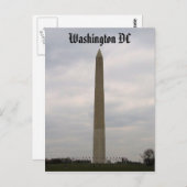 Washington Monument, Washington DC Briefkaart (Voorkant / Achterkant)