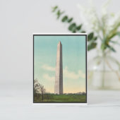 Washington Monument zeldzame fotochroom Briefkaart (Staand voorkant)