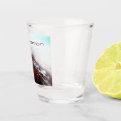 Washington Mount Rainier in de staat Evergreen Shot Glas (Rechts)