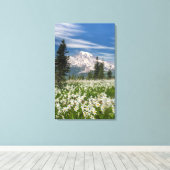 Washington, Mount Rainier National Park 1 Canvas Afdruk (Insitu (Houten vloer))