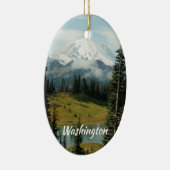 Washington Mount Rainier Vakantie Keramisch Ornament (Rechts)