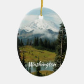 Washington Mount Rainier Vakantie Keramisch Ornament (Voorkant)
