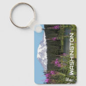 Washington Mount Rainier Wildblofoto Sleutelhanger (Voorkant)