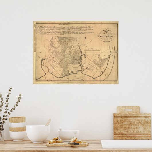 Washington Mt. Vernon Poster (Keuken)