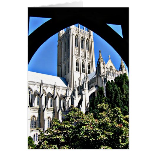 Washington National Cathedraal Through Archway Kaa (Voorkant)