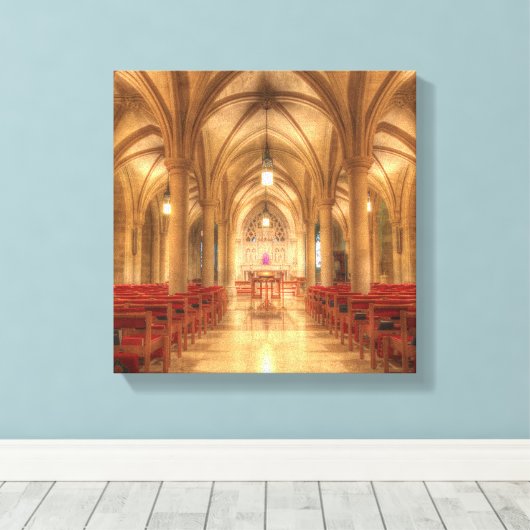 Washington National Cathedral Bethlehem Chapel Canvas Afdruk (Insitu (Houten vloer))