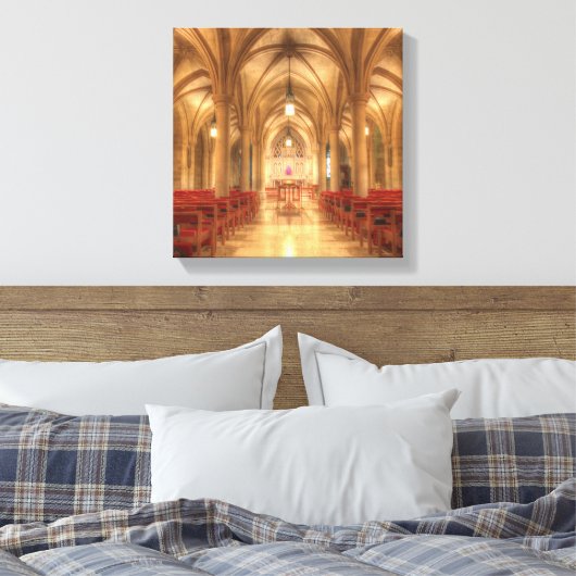 Washington National Cathedral Bethlehem Chapel Canvas Afdruk (Insitu (Slaapkamer))