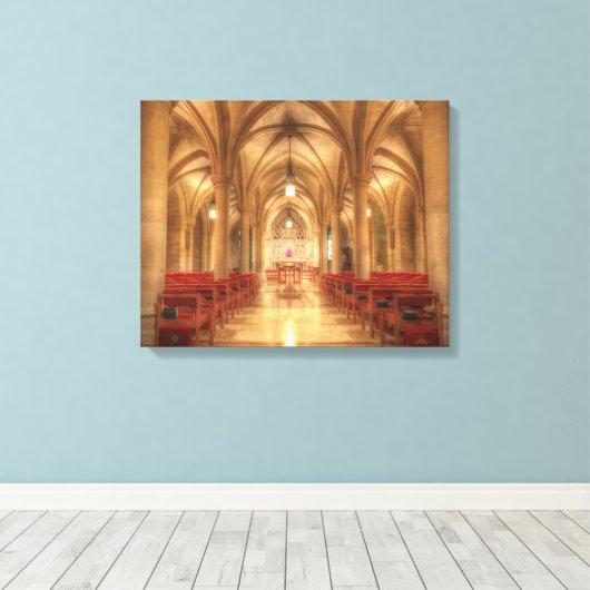 Washington National Cathedral Bethlehem Chapel Canvas Afdruk (Insitu (Houten vloer))