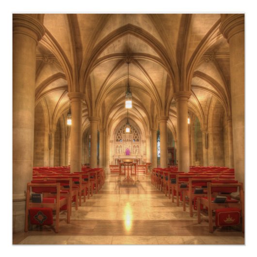 Washington National Cathedral Bethlehem Chapel Perfect Poster (Voorkant)