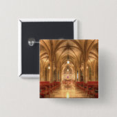 Washington National Cathedral Bethlehem Chapel Vierkante Button 5,1 Cm (Voorkant /achterkant)