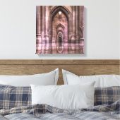 Washington National Cathedral Reflection Canvas Afdruk (Insitu (Slaapkamer))