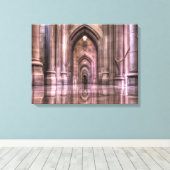 Washington National Cathedral Reflection Canvas Afdruk (Insitu (Houten vloer))