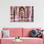Washington National Cathedral Reflection Canvas Afdruk (Insitu (Woonkamer))