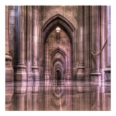 Washington National Cathedral Reflection Perfect Poster (Voorkant)
