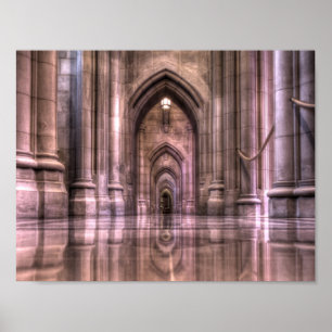 Washington National Cathedral Reflection Poster